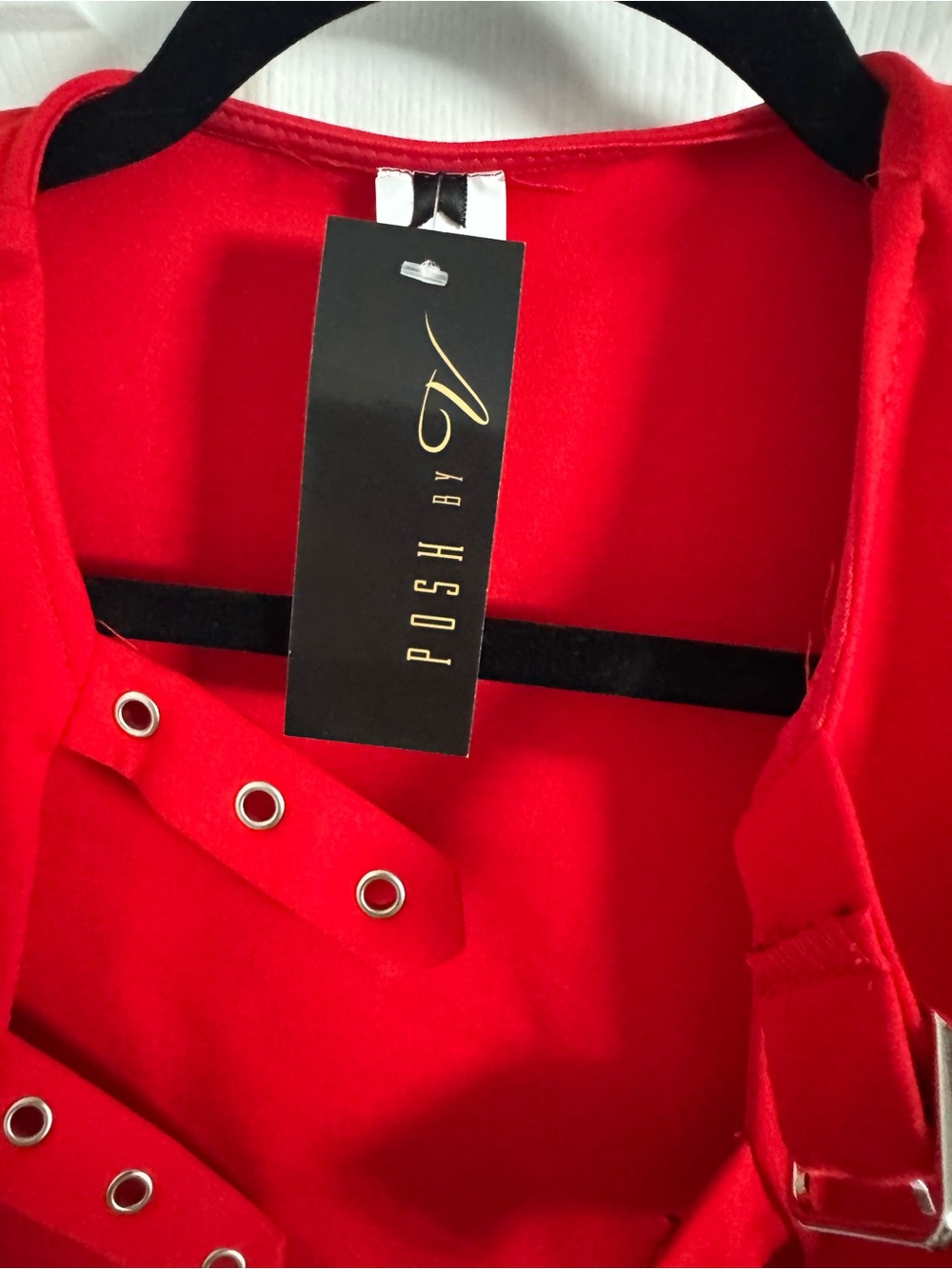 Posh By V * Red Women's Crop Top